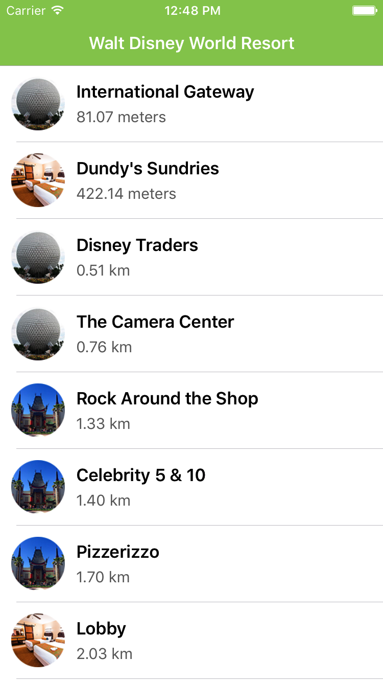 iOS Screenshot of the Fuel Rod Locator
